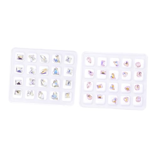 BESTYASH 3 Sätze Nagelkunst Strasssteine Flatback Nail Charms Für Diy Dekorationen Für Nägel Handwerk Und Projekte 40 Stück * 3 BESTYASH 3 Sätze Nagelkunst Strasssteine Flatback Nail Charms Für Diy Dekorationen Für Nägel Handwerk Und Projekte 40 Stück * 3 von BESTYASH