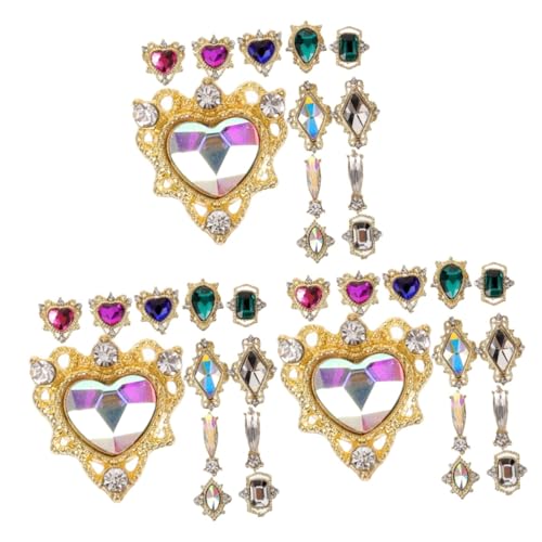 BESTYASH 3 Sätze Nail Art Strasssteine Fächer mit Herzdesigns für Maniküre Langlebige Schmucksteine für Hochzeiten Valentinstag und Diy Bastelprojekte BESTYASH 3 Sätze Nail Art Strasssteine Fächer mit Herzdesigns für Maniküre Langlebige Schmucksteine für Hochzeiten Valentinstag und Diy Bastelprojekte von BESTYASH