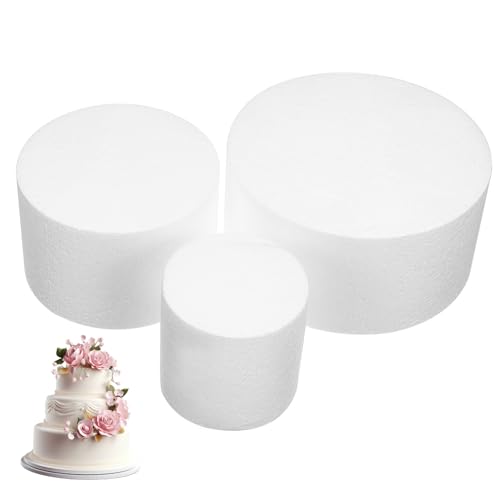 BESTYASH 3 Stück Schaumkuchen-Modell Kuchenform Etage Kuchen Pastell Kuchen Dekorieren Dummy Kuchendummies Runder Schaum Gefälschte Hochzeitstorte Kuchenebenen Groß Weiß BESTYASH 3 Stück Schaumkuchen-Modell Kuchenform Etage Kuchen Pastell Kuchen Dekorieren Dummy Kuchendummies Runder Schaum Gefälschte Hochzeitstorte Kuchenebenen Groß Weiß von BESTYASH