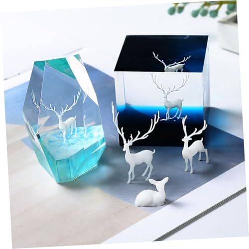 BESTYASH 3 Stück Teiliges Elch Ornament aus Kristallklarem Epoxidharz Dreidimensionale Mikro Landschafts Dekorationen in Klein Mittel und Groß für DIY Landschaftsmodelle und Kreative BESTYASH 3 Stück Teiliges Elch Ornament aus Kristallklarem Epoxidharz Dreidimensionale Mikro Landschafts Dekorationen in Klein Mittel und Groß für DIY Landschaftsmodelle und Kreative von BESTYASH