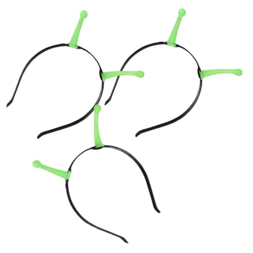 BESTYASH 3 Stück Teiliges Glow-antenne Stirnband Leuchtet im Dunkeln Lustiges Halloween Party Kopfschmuck Vielseitig für Karneval Cosplay Maskerade Auffälliges Außerirdischen-design von BESTYASH