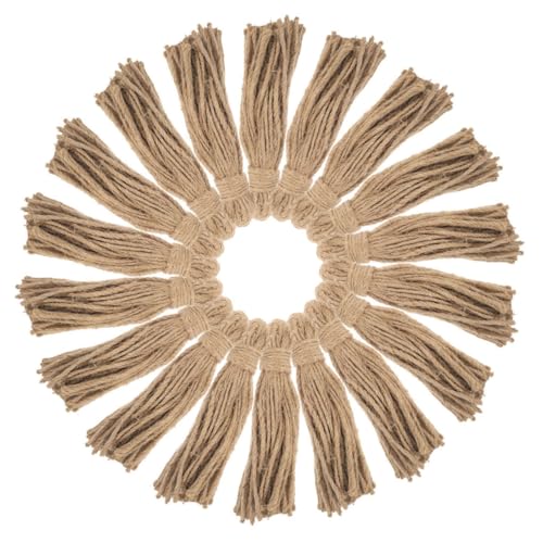 BESTYASH 30 Stück Jute Quasten für DIY Bastelprojekte Rustikale Weihnachtsdekoration Natürliche Juteseile Geeignet für Holzperlen Girlanden Vielseitige Bastelmaterialien für Kreative BESTYASH 30 Stück Jute Quasten für DIY Bastelprojekte Rustikale Weihnachtsdekoration Natürliche Juteseile Geeignet für Holzperlen Girlanden Vielseitige Bastelmaterialien für Kreative von BESTYASH