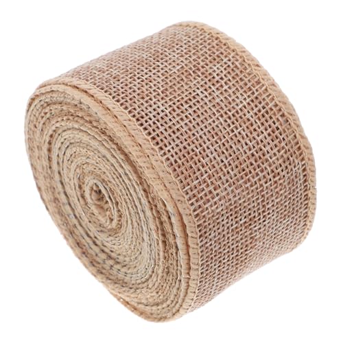 BESTYASH 4 Rollen Band Weihnachtsband Geschenkbänder Für Sackleinen Kranzbänder Schleifen Bast DIY Bastelband Dekoratives Drahtband Schnur Khaki Leinen BESTYASH 4 Rollen Band Weihnachtsband Geschenkbänder Für Sackleinen Kranzbänder Schleifen Bast DIY Bastelband Dekoratives Drahtband Schnur Khaki Leinen von BESTYASH