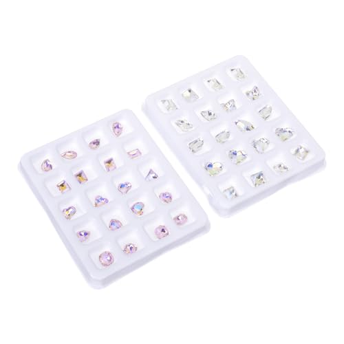 BESTYASH 4 Sätze Flachrücken Nail Art Zubehör Glitzernde Rhinestones Für Diy Nageldesigns Und Handwerksprojekte Für Maniküre Und Dekoration 40 Stück * 4 BESTYASH 4 Sätze Flachrücken Nail Art Zubehör Glitzernde Rhinestones Für Diy Nageldesigns Und Handwerksprojekte Für Maniküre Und Dekoration 40 Stück * 4 von BESTYASH
