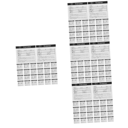 BESTYASH 4 Sätze Garantiekarte Anleitungskarten Zur Tassenpflege Wartungskarte Für Geräte Gerätewartungskarte Gerätereparaturkarten Papier 200 Stück * 4 BESTYASH 4 Sätze Garantiekarte Anleitungskarten Zur Tassenpflege Wartungskarte Für Geräte Gerätewartungskarte Gerätereparaturkarten Papier 200 Stück * 4 von BESTYASH