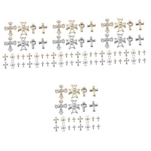 BESTYASH 4 Sätze Legierungsknotenschmuck Nagel Charms Kreuz Nagel Charme Kreuznagelperlen Strasssteine Für Nägel Nail Decoration Nagelschmuck Für Nagelkunst Nägeldekoration 80 Stück * 4 BESTYASH 4 Sätze Legierungsknotenschmuck Nagel Charms Kreuz Nagel Charme Kreuznagelperlen Strasssteine Für Nägel Nail Decoration Nagelschmuck Für Nagelkunst Nägeldekoration 80 Stück * 4 von BESTYASH