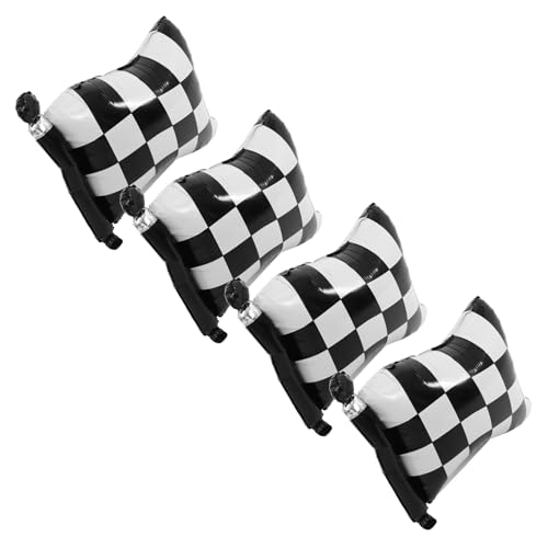 BESTYASH 4 Stück Aufblasbare Rennflaggen Ballons Checkered Party Dekoration für Geburtstagsfeiern Rennauto Thema und Veranstaltungen Wiederverwendbar und Elegant BESTYASH 4 Stück Aufblasbare Rennflaggen Ballons Checkered Party Dekoration für Geburtstagsfeiern Rennauto Thema und Veranstaltungen Wiederverwendbar und Elegant von BESTYASH