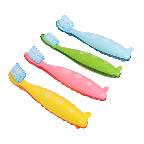 BESTYASH 4 Stück Großes Teiliges Zahnbürsten Ballon Set Bunte Partydekoration Auffällige Folienballons für Kindergeburtstag Fest Vielseitig Einsetzbar von BESTYASH
