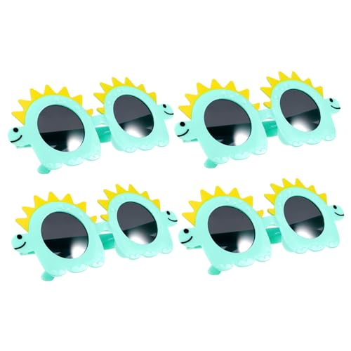 BESTYASH 4 Stück Lustige Dinosaurier Brillen Plüsch Lustige Sonnenbrillen Brillen Lustige Party Brillen Dinosaurier Kostüm Dinosaurier Party Brillen Lustige Sonnenbrillen Rave von BESTYASH