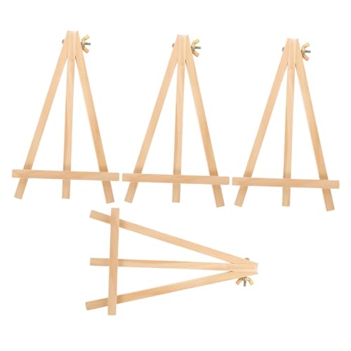 BESTYASH 4 Stück Mini Staffelei aus Holz Stabiles Dreieckiges Design für Gemälde und Tischkalender Multifunktionaler Malständer für Erwachsene Sicherer Halt für Bilderrahmen und Dekoration BESTYASH 4 Stück Mini Staffelei aus Holz Stabiles Dreieckiges Design für Gemälde und Tischkalender Multifunktionaler Malständer für Erwachsene Sicherer Halt für Bilderrahmen und Dekoration von BESTYASH