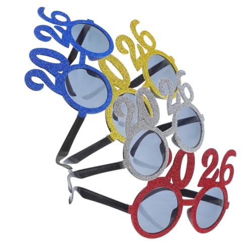 BESTYASH 4stücke Zahlen-partybrille Glitzer-silvesterbrille Für Feiern Silvester-foto-requisite Aus Pc-material Silvesterparty-geschenke Abschlussfeier-accessoire BESTYASH 4stücke Zahlen-partybrille Glitzer-silvesterbrille Für Feiern Silvester-foto-requisite Aus Pc-material Silvesterparty-geschenke Abschlussfeier-accessoire von BESTYASH