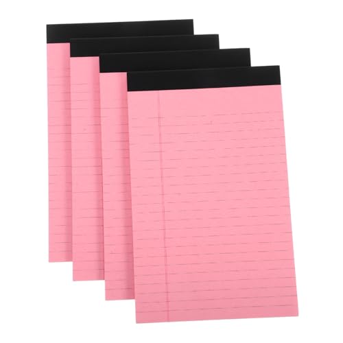 BESTYASH 4 Stück Notizbuch Rosa legal es ist Block Tasche gefüttert Farbe tragbar regiert klein Notizbilder Pads Notepad abreißen Zeitplan-Notizblöcke Notizbücher Papier von BESTYASH