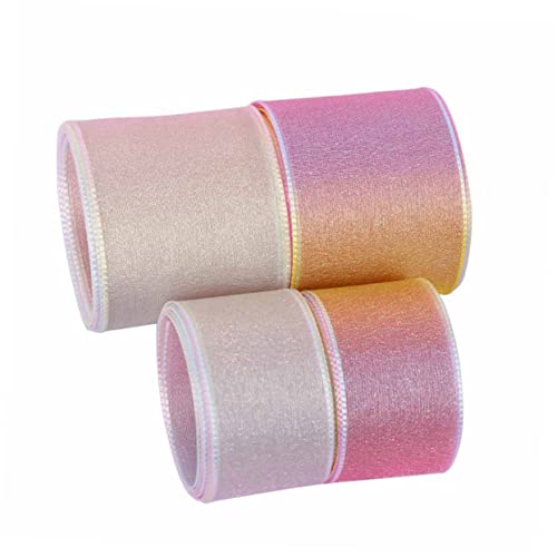 BESTYASH 4 Stück Teiliges Chiffonbänder mit DIY Geschenkverpackungsband für Haarschmuck und Dekorationen Vielseitig Einsetzbar für Feste und Feiern von BESTYASH
