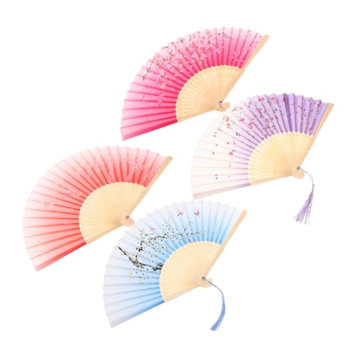 BESTYASH 4 Stück Teiliges Faltfächer Leichter Handfächer mit Chinesischer Tanz Fächer als Party Dekoration für Hochzeiten Festivals und Fotoshootings Stilvolle Event Accessoires BESTYASH 4 Stück Teiliges Faltfächer Leichter Handfächer mit Chinesischer Tanz Fächer als Party Dekoration für Hochzeiten Festivals und Fotoshootings Stilvolle Event Accessoires von BESTYASH