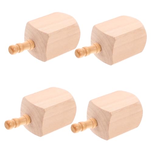 BESTYASH 4 Stück Unbemalte Holz Dreidels für Hanukkah Party DIY Unterhaltung Robuste Holzspinner Lernspielzeug für Familie Kreative Chanukka Dekoration BESTYASH 4 Stück Unbemalte Holz Dreidels für Hanukkah Party DIY Unterhaltung Robuste Holzspinner Lernspielzeug für Familie Kreative Chanukka Dekoration von BESTYASH
