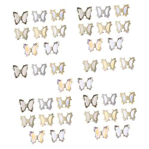 BESTYASH 40 Stück Teiliges Nagelornament Bunte Maniküre Dekoration DIY Nagelkunst Zubehör für Natürliche und Künstliche Nägel Vielseitig für Nailart und Bastelverzierung BESTYASH 40 Stück Teiliges Nagelornament Bunte Maniküre Dekoration DIY Nagelkunst Zubehör für Natürliche und Künstliche Nägel Vielseitig für Nailart und Bastelverzierung von BESTYASH