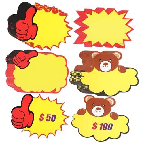 BESTYASH 40 Stück schild Verkaufsschilder für Einzelhandelsgeschäfte Etiketten sternförmiges Etikett platzen Display-Tags für den Einzelhandel Verkaufsschilder für Geschäfte Papier BESTYASH 40 Stück schild Verkaufsschilder für Einzelhandelsgeschäfte Etiketten sternförmiges Etikett platzen Display-Tags für den Einzelhandel Verkaufsschilder für Geschäfte Papier von BESTYASH