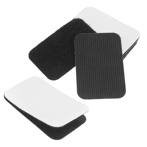 BESTYASH 5 Paare Doppelseitige Klebestreifen für Möbel und Teppiche Rutschfeste Klettband Pads Einfache Anwendung Wiederverwendbar für Sofas und Sitzkissen von BESTYASH