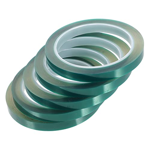 BESTYASH 5 Rollen Hitzebeständiges Klebeband Multi Funktions Tape aus Pet für Sublimation Hohe Temperatur und Lösungsmittelbeständigkeit Rückstandsfrei Ablösbar von BESTYASH