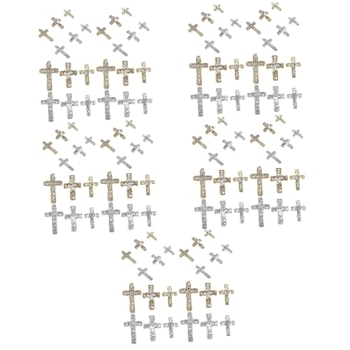 BESTYASH 5 Sätze Legierungsknotenschmuck Strassnagelzauber Kawaii Nagelanhänger Maniküre Dekoration Nagelanhänger Aus Legierung Strass-nägel-anhänger Nagelzubehör Zinklegierung 60 Stück * 5 von BESTYASH