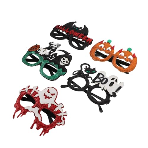 BESTYASH 5 Stück Halloween Brillen Partyaccessoires mit Kürbis Katze Fledermaus und Geist Witzige Fotorequisiten für Halloween Fotoshootings Kostümpartys und Festliche Dekorationen BESTYASH 5 Stück Halloween Brillen Partyaccessoires mit Kürbis Katze Fledermaus und Geist Witzige Fotorequisiten für Halloween Fotoshootings Kostümpartys und Festliche Dekorationen von BESTYASH