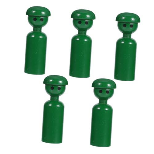 BESTYASH 5 Stück Holzpuppenspielzeug Holzpuppen mit Hüten Holzfiguren Cartoon-Lernspielzeug -Stöpselpuppen Miniaturspielzeug für Mädchen Bunte Lernspielzeuge Green BESTYASH 5 Stück Holzpuppenspielzeug Holzpuppen mit Hüten Holzfiguren Cartoon-Lernspielzeug -Stöpselpuppen Miniaturspielzeug für Mädchen Bunte Lernspielzeuge Green von BESTYASH