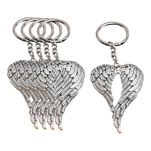 BESTYASH 5 Stück Teiliges Flügel Schlüsselanhänger Set DIY Kreative Anhänger Dekorative Autoschmuck Hochzeit Gastgeschenk Vintage Antiksilber Romantische Geschenkidee für Freunde BESTYASH 5 Stück Teiliges Flügel Schlüsselanhänger Set DIY Kreative Anhänger Dekorative Autoschmuck Hochzeit Gastgeschenk Vintage Antiksilber Romantische Geschenkidee für Freunde von BESTYASH