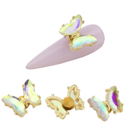 BESTYASH 5 Stück Teiliges Schmetterlings Nageldekorationen Glitzernde Nagelcharms für Nagelkunst für Besondere Anlässe und Alltagsgebrauch BESTYASH 5 Stück Teiliges Schmetterlings Nageldekorationen Glitzernde Nagelcharms für Nagelkunst für Besondere Anlässe und Alltagsgebrauch von BESTYASH
