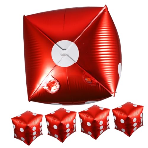 BESTYASH 5 Stück Teiliges Würfel Folienballon Rote Aluminiumfolie Kreative Party Dekoration Robust und Dicht für Geburtstagsfeier Gruppen Events Vielseitig Hängbar an Wand Tür Fenster BESTYASH 5 Stück Teiliges Würfel Folienballon Rote Aluminiumfolie Kreative Party Dekoration Robust und Dicht für Geburtstagsfeier Gruppen Events Vielseitig Hängbar an Wand Tür Fenster von BESTYASH