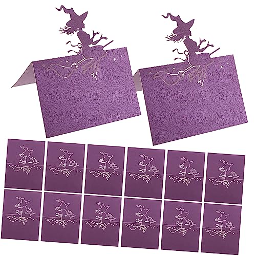 BESTYASH 50 Stück Halloween Tischkarten mit Hexen Design Namenskärtchen für Hochzeiten und Partys Praktische Platzkarten für und Feiern BESTYASH 50 Stück Halloween Tischkarten mit Hexen Design Namenskärtchen für Hochzeiten und Partys Praktische Platzkarten für und Feiern von BESTYASH