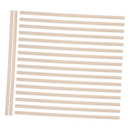BESTYASH 50 Stück Holzstäbchen für Bastelprojekte Naturholz Dowel Stäbe Vielseitig Einsetzbar für DIY Macrame und Kreative Gestaltung Sicher von BESTYASH