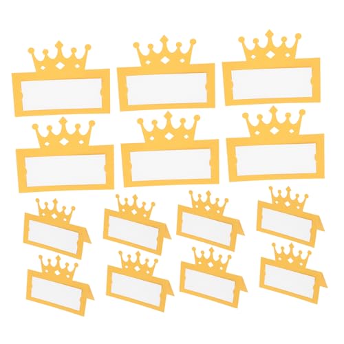 BESTYASH 50Stücke Hochzeitstischkarten mit Kronenausstanzung Platzkarten für Hochzeiten Namenskarten aus Hochwertigem und Personalisierbar für Große Feiern BESTYASH 50Stücke Hochzeitstischkarten mit Kronenausstanzung Platzkarten für Hochzeiten Namenskarten aus Hochwertigem und Personalisierbar für Große Feiern von BESTYASH