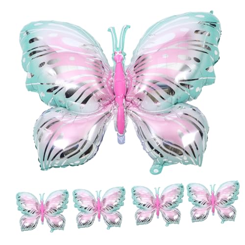 BESTYASH 5Stücke Schmetterlingsballons aus Aluminiumfolie für Geburtstagsfeiern Kreative Folienballons zur Dekoration von Hochzeiten und Outdoor Events Stilvolle BESTYASH 5Stücke Schmetterlingsballons aus Aluminiumfolie für Geburtstagsfeiern Kreative Folienballons zur Dekoration von Hochzeiten und Outdoor Events Stilvolle von BESTYASH