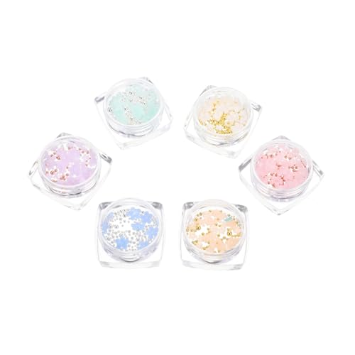 BESTYASH 6 Boxen Blumen Nagel Charms Boxen Farbwechsel Resin Nail Art Dekoration für Natürliche und Künstliche Nägel Langlebig Sicher DIY Nagelkunst Zubehör für Damen BESTYASH 6 Boxen Blumen Nagel Charms Boxen Farbwechsel Resin Nail Art Dekoration für Natürliche und Künstliche Nägel Langlebig Sicher DIY Nagelkunst Zubehör für Damen von BESTYASH