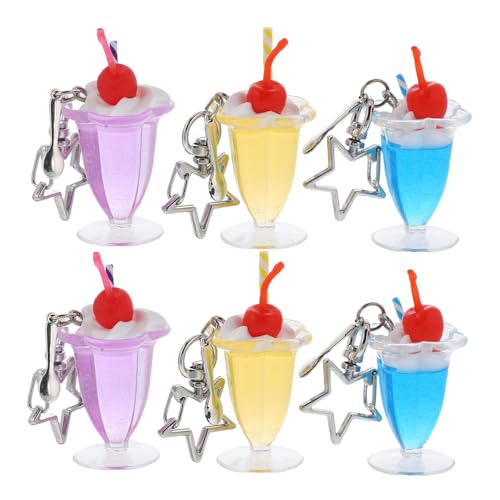 BESTYASH 6 Stück Entzückender -charme, Eisbecher Mit , - Für Geldbörse, Rucksack, Handtasche, Schlüssel-zubehör, Ideal Für Partys von BESTYASH