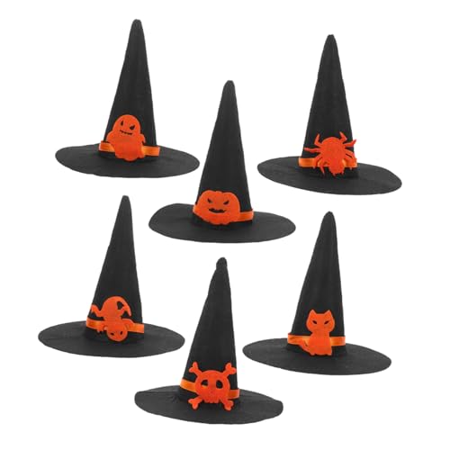 BESTYASH 6 Stück Halloween Hexe Hut Halloween Hexenhut Neuheit Hut Halloween -Requisiten Halloween-Bastelbedarf Halloween-Heimdekoration Dekoration Party Zaubererhut Filzstoff Schwarz BESTYASH 6 Stück Halloween Hexe Hut Halloween Hexenhut Neuheit Hut Halloween -Requisiten Halloween-Bastelbedarf Halloween-Heimdekoration Dekoration Party Zaubererhut Filzstoff Schwarz von BESTYASH