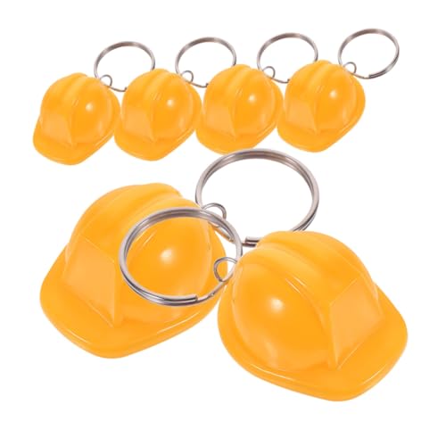 BESTYASH 6 Stück Helm Schlüsselanhänger aus Kompakter Rucksackanhänger Stilvoller Helm Keychain mit Aufhängeöse Vielseitig als Taschen und Schlüssel Deko für Partygeschenke von BESTYASH