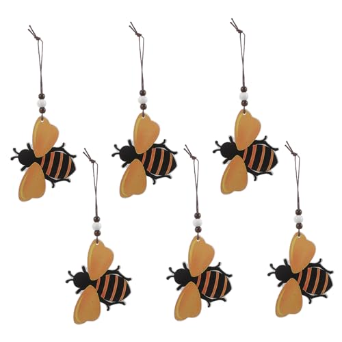 BESTYASH 6 Stück Holzornamente in Bienenform – Holzbienen-ausschnittscheiben Für Weihnachten, Hochzeit, Geburtstag, Party, Erntedankfest, Dekoration BESTYASH 6 Stück Holzornamente in Bienenform – Holzbienen-ausschnittscheiben Für Weihnachten, Hochzeit, Geburtstag, Party, Erntedankfest, Dekoration von BESTYASH