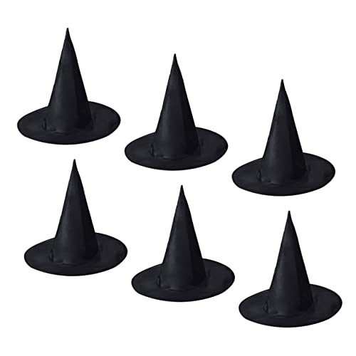BESTYASH 6 Stück Teiliges Hexenhut für Halloween Kostüm Accessoire Klassische Kopfbedeckung für Partys und Cosplay Schwarz Langlebig und Praktisch für Festliche Anlässe BESTYASH 6 Stück Teiliges Hexenhut für Halloween Kostüm Accessoire Klassische Kopfbedeckung für Partys und Cosplay Schwarz Langlebig und Praktisch für Festliche Anlässe von BESTYASH