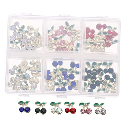 BESTYASH 60 Stück Kirsch Nagelcharms Strasssteine Nagelaccessoires für Nagelkunst Dekorationen Leicht und Damen BESTYASH 60 Stück Kirsch Nagelcharms Strasssteine Nagelaccessoires für Nagelkunst Dekorationen Leicht und Damen von BESTYASH