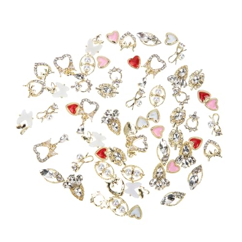 BESTYASH 60 Stück Teiliges Nail Art Manicure Schmuck aus Langlebiger Legierung Filigrane Charms und Barock Perlen für Frauen Mädchen und DIY Nageldesigns Sicher und Vielseitig für Kreative BESTYASH 60 Stück Teiliges Nail Art Manicure Schmuck aus Langlebiger Legierung Filigrane Charms und Barock Perlen für Frauen Mädchen und DIY Nageldesigns Sicher und Vielseitig für Kreative von BESTYASH