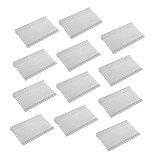 BESTYASH 60Stücke Etikettenhalter Transparent Haken für Preisschilder und Merchandise Displays Stabiler Ständer für Supermärkte und Geschäfte Einfache Montage und Stabiler Halt von BESTYASH