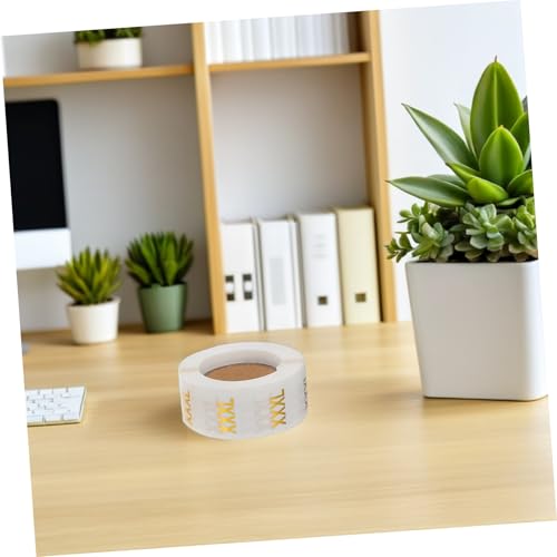 BESTYASH 6Rollen Kleidung Größenaufkleber S Runde Selbstklebende Etiketten mit Hochwertiger Goldener Prägung für Kleidung Einzelhandel Lagerorganisation und Schnelle Sortierung von BESTYASH