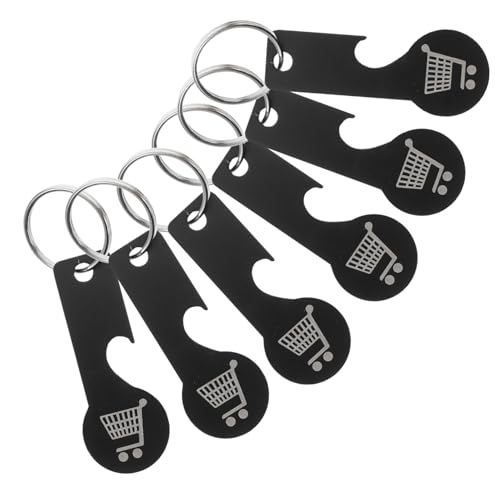 BESTYASH 6Stücke Einkaufswagenchip Schlüsselanhänger Abnehmbarer Trolley Token Keyring für Supermärkte Langlebig und Verschleißfest Einsetzbar BESTYASH 6Stücke Einkaufswagenchip Schlüsselanhänger Abnehmbarer Trolley Token Keyring für Supermärkte Langlebig und Verschleißfest Einsetzbar von BESTYASH