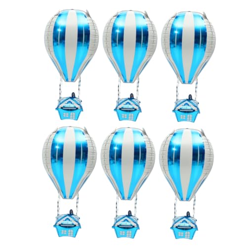 BESTYASH 6pcs Hot Air Ballon Form Aluminium Folienballons Geburtstagsfeier Dekoration Babyparty Ornament Für Feierlichkeiten Zum Thema Reisen Und Klassenzimmerdekoration BESTYASH 6pcs Hot Air Ballon Form Aluminium Folienballons Geburtstagsfeier Dekoration Babyparty Ornament Für Feierlichkeiten Zum Thema Reisen Und Klassenzimmerdekoration von BESTYASH