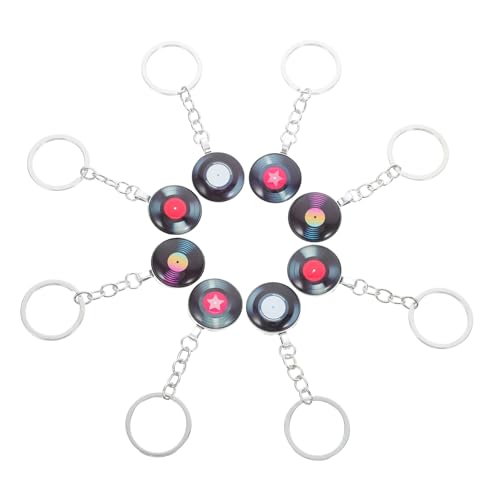 BESTYASH 8 Stück Retro Musik Schlüsselanhänger aus Langlebiger Legierung und Glassteinen Musikdesign Anhänger für Party Deko und Geschenk Leicht Tragbar für Musiker und Musikliebhaber BESTYASH 8 Stück Retro Musik Schlüsselanhänger aus Langlebiger Legierung und Glassteinen Musikdesign Anhänger für Party Deko und Geschenk Leicht Tragbar für Musiker und Musikliebhaber von BESTYASH