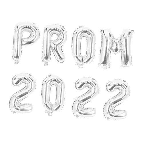 BESTYASH 8 Stück Teiliges Abschlussballon Set aus Hochwertiger Aluminiumfolie Glänzend Silberne Prom Dekoration Leichte Partyballons für Abschlussfeier für Fenster Türen und Wände BESTYASH 8 Stück Teiliges Abschlussballon Set aus Hochwertiger Aluminiumfolie Glänzend Silberne Prom Dekoration Leichte Partyballons für Abschlussfeier für Fenster Türen und Wände von BESTYASH