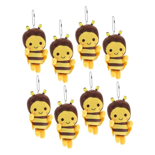 BESTYASH 8 Stück Teiliges Plüsch Bienen Schlüsselanhänger Flauschig Niedliche Bienenanhänger für Taschen Handgemacht Attraktives Design Für Schlüssel und Rucksack Dekoration BESTYASH 8 Stück Teiliges Plüsch Bienen Schlüsselanhänger Flauschig Niedliche Bienenanhänger für Taschen Handgemacht Attraktives Design Für Schlüssel und Rucksack Dekoration von BESTYASH
