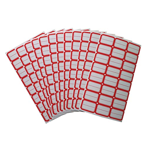 BESTYASH 80 Blatt Etiketten Aufkleberpapier Selbstklebend für Preisschilder und Namensschilder Beschreibbar für Büro und Einzelhandel Druckbar 80 Stück Etiketten Pro Blatt von BESTYASH