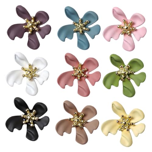 BESTYASH 9 Stück Teiliges Nagelschmuck Dekoration Selbstklebende Nail Art Patches für Maniküre für Hochzeiten Partys und Langlebig und Hautfreundlich Zufällige Farbe von BESTYASH
